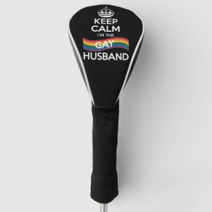 Blijf kalm Ik ben de homoseksuele echtgenote Vader Golfheadcover