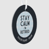 Blijf kalm ik ben in de steek ornament (voorkant)