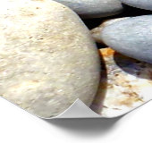 Blijf kalm Inspirerend citaat Typografische Pebble Poster (Hoek)