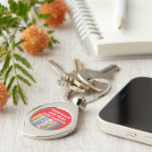 Blijf kalm, lees Jane Austen Sleutelhanger (Zijkant)