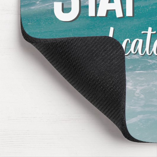 Blijf kalm met Ocean Wave Muismat (Hoek)
