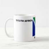 Blijf kalm met Zuid-Afrika Vlag Koffiemok (Links)