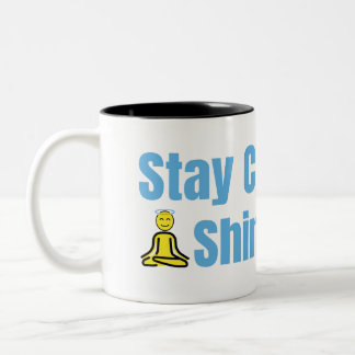 Blijf kalm Shine Bright Meditatie Quote Mokken