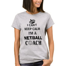 Blijf kalm Slogan Netball Coach