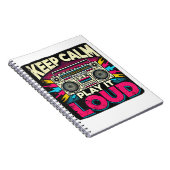 Blijf kalm Speel het luid Notitieboek (Rechterzijde)