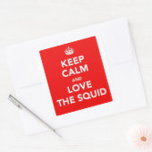 BLIJF KALM STICKER - ROOD (Envelop)