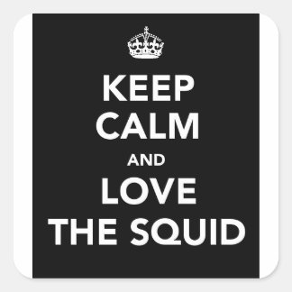 BLIJF KALM STICKER - ZWART