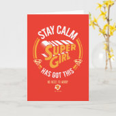 Blijf kalm Supergirl. Kaart (Gele Bloem)