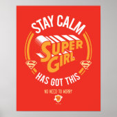 Blijf kalm Supergirl. Poster (Voorkant)