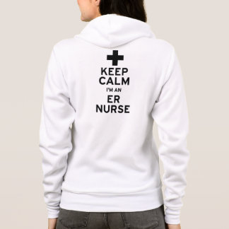 Blijf kalm, verpleegster hoodie