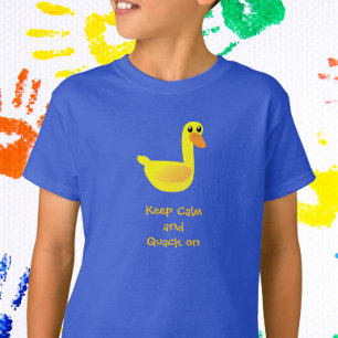 Blijf Kalmaan en Kwak Maar Door Eenden Humor T-shirt