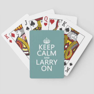 Blijf Kalmaan en Larry Aan (elke kleur) Speelkaarten
