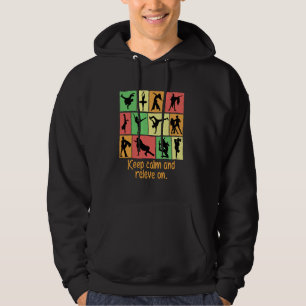 Blijf Kalmaan En Releve Maar Grappige Dans Humor D Hoodie