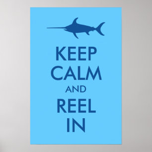 Blijf Kalmaan enHaal Binnen Afdruk Poster