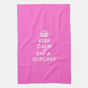 Blijf Kalme en Eet Eén Cupcake Theedoek