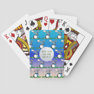 Blijf Kalme en Sla de Putt. Pokerkaarten