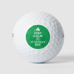 Blijf Kalme Het Is St Patricks Dag Iers Golfballen