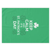 Blijf Kalme Het Is St. Patrick's Dag Iers Tafelkleed (Voorkant (Horizontaal))
