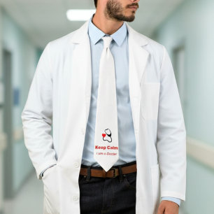 Blijf Kalme - Ik ben een dokter - grappig Stropdas