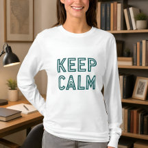 Blijf Kalme Raket Moderne Donker Teal Typografie