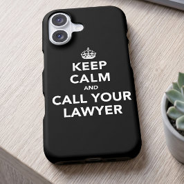 Blijf Kalmeer en Bel Je Advocaat iPhone 13 Hoesje