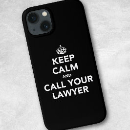Blijf Kalmeer en Bel Je Advocaat iPhone 13 Hoesje