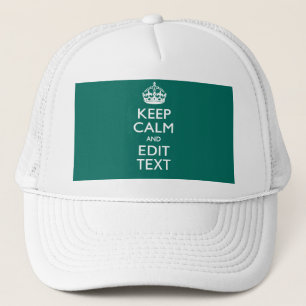 Blijf Kalmeer En Je Tekst in Accent Turquoise Trucker Pet