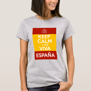 Blijf Kalmeer en leve Spanje T-shirt