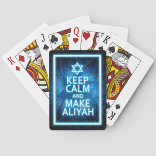 Blijf Kalmeer En Maak Aliyah Pokerkaarten