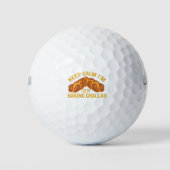 Blijf Kalmeer Ik Bak Challah Grappige Hanukkah Golfballen (Voorkant)