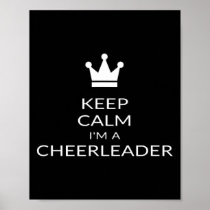 Blijf Kalmeer Ik Ben Een Cheerleader Funny Cheerle Poster