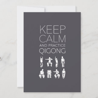 Blijf Kalmer en Oefen Qigong Kaart
