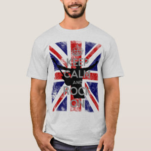 Blijf Kalmer En Rock On Union Jack T-shirt