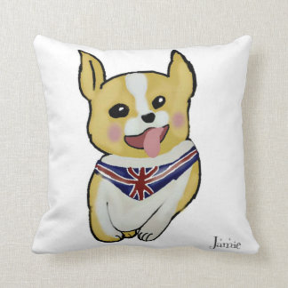 Blijf Kalmpjes en Corgi Aan Kussen