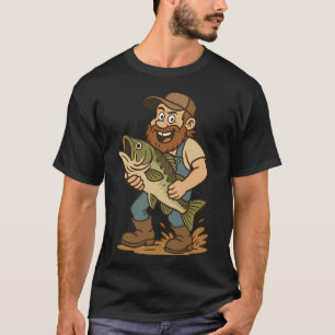 Blijf Kalmpjes en Ga Vissen - Grappige Visgrappen T-shirt