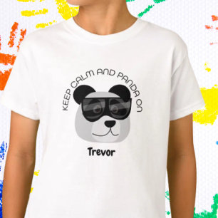 Blijf Kalmpjes en Panda Aan T-shirt