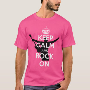 Blijf Kalmpjes en Rock On Geweldig Feest T-shirt