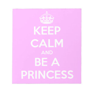 Blijf Kalmpjes en Wees een Prinses Notitieblok