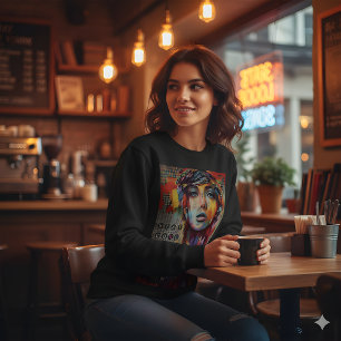 Blijf Koel Abstract Portret Sweatshirt