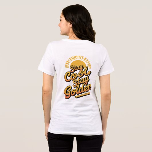 Blijf koel, blijf goud - Chill Vibes Statement Tri-Blend Shirt (Achterkant volledig)