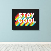 Blijf koel canvas afdruk (Insitu (Houten vloer))