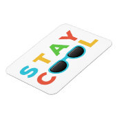 Blijf koel | Grappig kleurrijk Magneet (Linkerzijde)