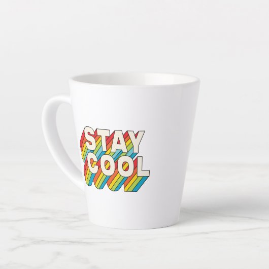 Blijf koel latte mok (Linkerhoek)