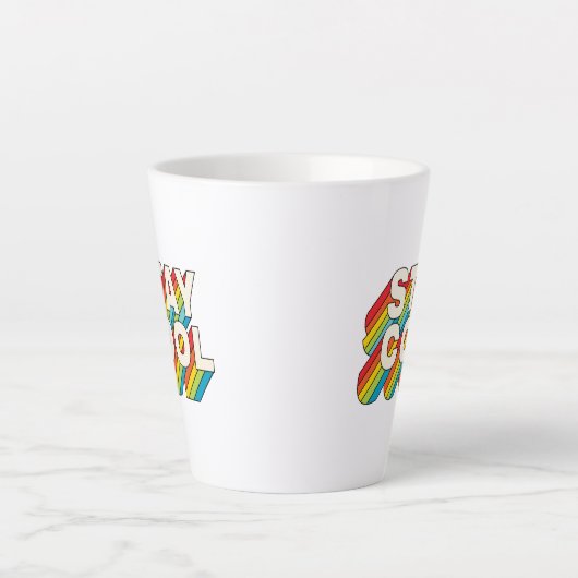 Blijf koel latte mok (Voorkant)