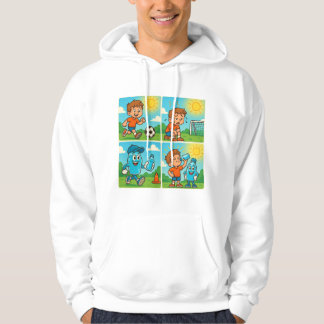 Blijf koel met AQUNY - Hydration Hero Soccer Comic Hoodie