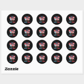Blijf koel Popsicle 4 juli Patriottisch USA Ameri Ronde Sticker (Vel)