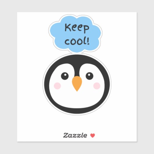 Blijf koel! sticker (Vel)