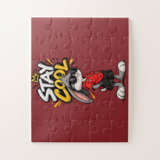 Blijf Koel Street Style Konijn Grafisch – Grappige Legpuzzel