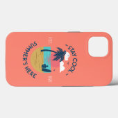 Blijf koel Zomer's Here Beach Sunset Case-Mate iPhone Case (Achterkant (horizontaal))