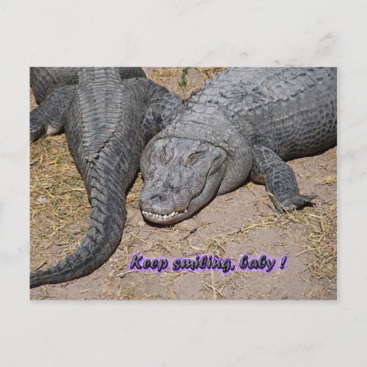 Blijf lachen, baby ! briefkaart (Voorkant)